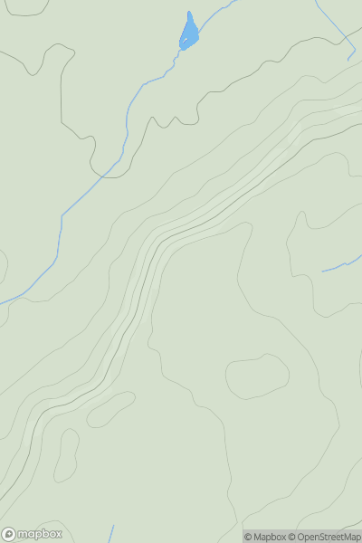 Thumbnail image for Park Wood Hill [Welsh Borders S] showing contour plot for surrounding peak